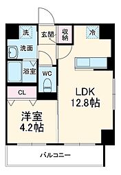 JR東北本線 土呂駅 徒歩2分の賃貸マンション 5階1LDKの間取り