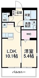 シュールドコリーヌ 1LDKの間取図画像