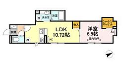 JR京浜東北・根岸線 赤羽駅 徒歩10分の賃貸アパート 2階1LDKの間取り