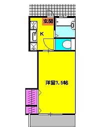 間取図画像 1K