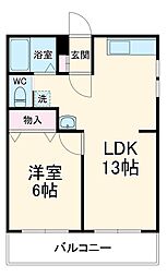 間取図画像 1LDK