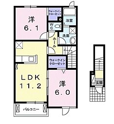 間取図画像 2LDK