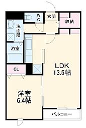 フレーバーオブ 1LDKの間取図画像