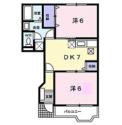 間取図画像 2DK