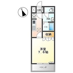 東武伊勢崎線 剛志駅 徒歩17分の賃貸アパート 1階1Kの間取り