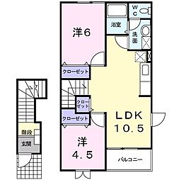 間取図画像 2LDK