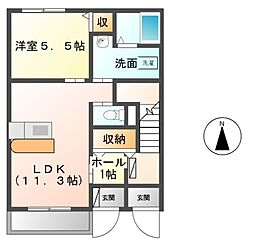 フェリチターレボスコ 1LDKの間取図画像