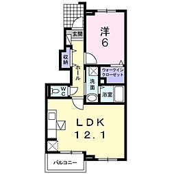 間取図画像 1LDK