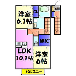 間取図画像 2LDK