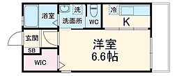 間取図画像 1K