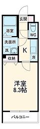 間取図画像 1K