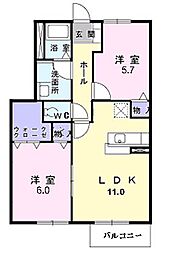 間取図画像 2LDK