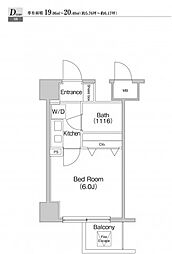 JR京浜東北・根岸線 川崎駅 徒歩10分の賃貸マンション 4階1Kの間取り