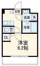 リブリ・ＫＯＴＯ 1階1Kの間取り