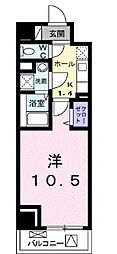 ホライゾンアヴェニュー 1Kの間取図画像