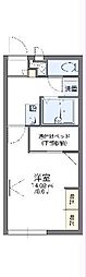 レオパレスグリーンサイド 1Kの間取図画像