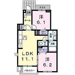 間取図画像 2LDK