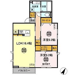間取図画像 2LDK