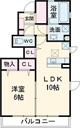 小田急小田原線 鶴川駅 徒歩11分の賃貸アパート 1階1LDKの間取り