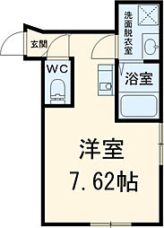 カインドネス町田旭町 1階1Kの間取り