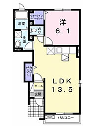 間取図画像 1LDK
