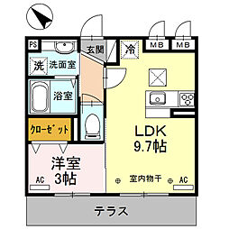 間取図画像 1LDK