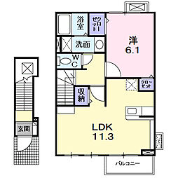 間取図画像 1LDK