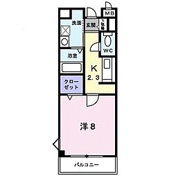 間取図画像 1K
