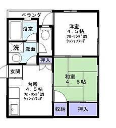 間取図画像 2K