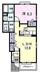 サンリット・ハウス 1LDKの間取図画像