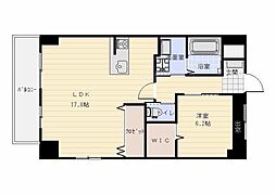 パストール 1LDKの間取図画像