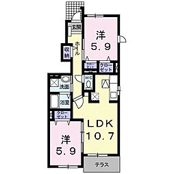 間取図画像 2LDK