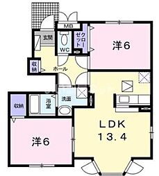 間取図画像 2LDK