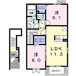 間取図画像 2LDK