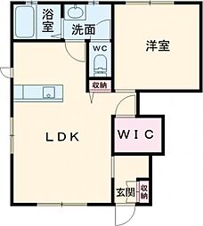 エクセレンテＡ 1階1LDKの間取り