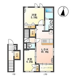 間取図画像 2LDK