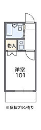 レオパレス赤池 1Kの間取図画像