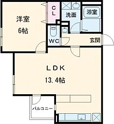 ＬＡＰｉＳ三鷹 3階1LDKの間取り