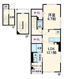 間取図画像 1LDK