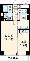 パークフラッツ学芸大学 3階1LDKの間取り