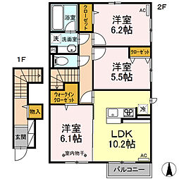 間取図画像 3LDK