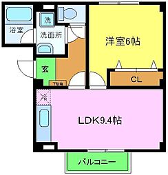 間取図画像 1LDK