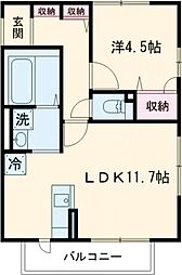 間取図画像 1LDK