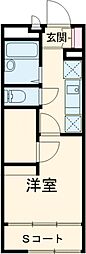レオパレスBONHEUR弐番館 1Kの間取図画像