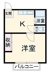間取図画像 1K