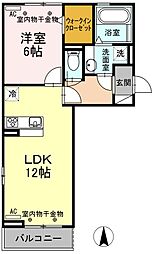 間取図画像 1LDK