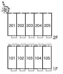 レオパレスヒロ 202 2階1Kのリビング/ダイニング