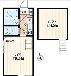 ラコルタ新町 1階1Kの間取り