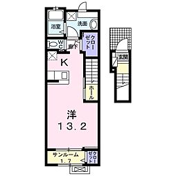 メゾン・エトワール ワンルームの間取図画像