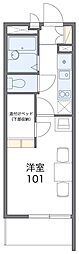 レオパレスＩｔｏ 3階1Kの間取り